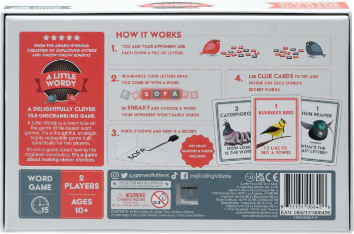A Little Wordy (By Exploding Kittens) - Board Game - Image 2