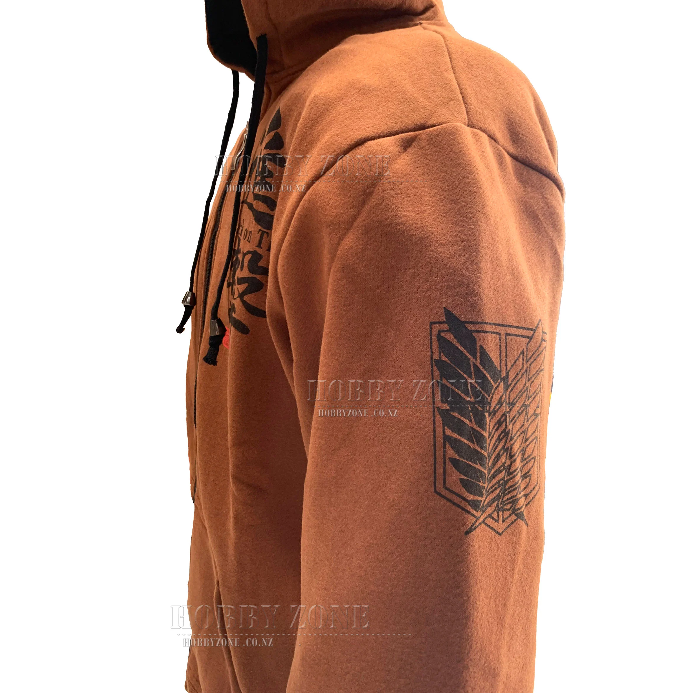 Attack on Titan Brown Survey Corps Cosplay Hoodie - Image 4