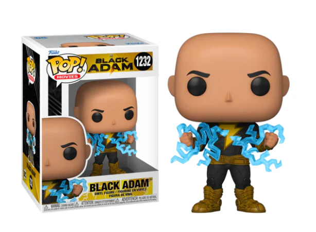 Black Adam Harnessing Lightning Power in Electrified Suit Pop! Vinyl Figure