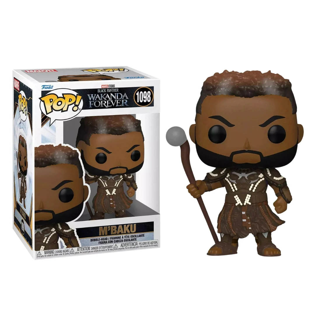Black Panther: Wakanda Forever – M'Baku in Tribal Armor Holding Staff Pop! Vinyl Figure