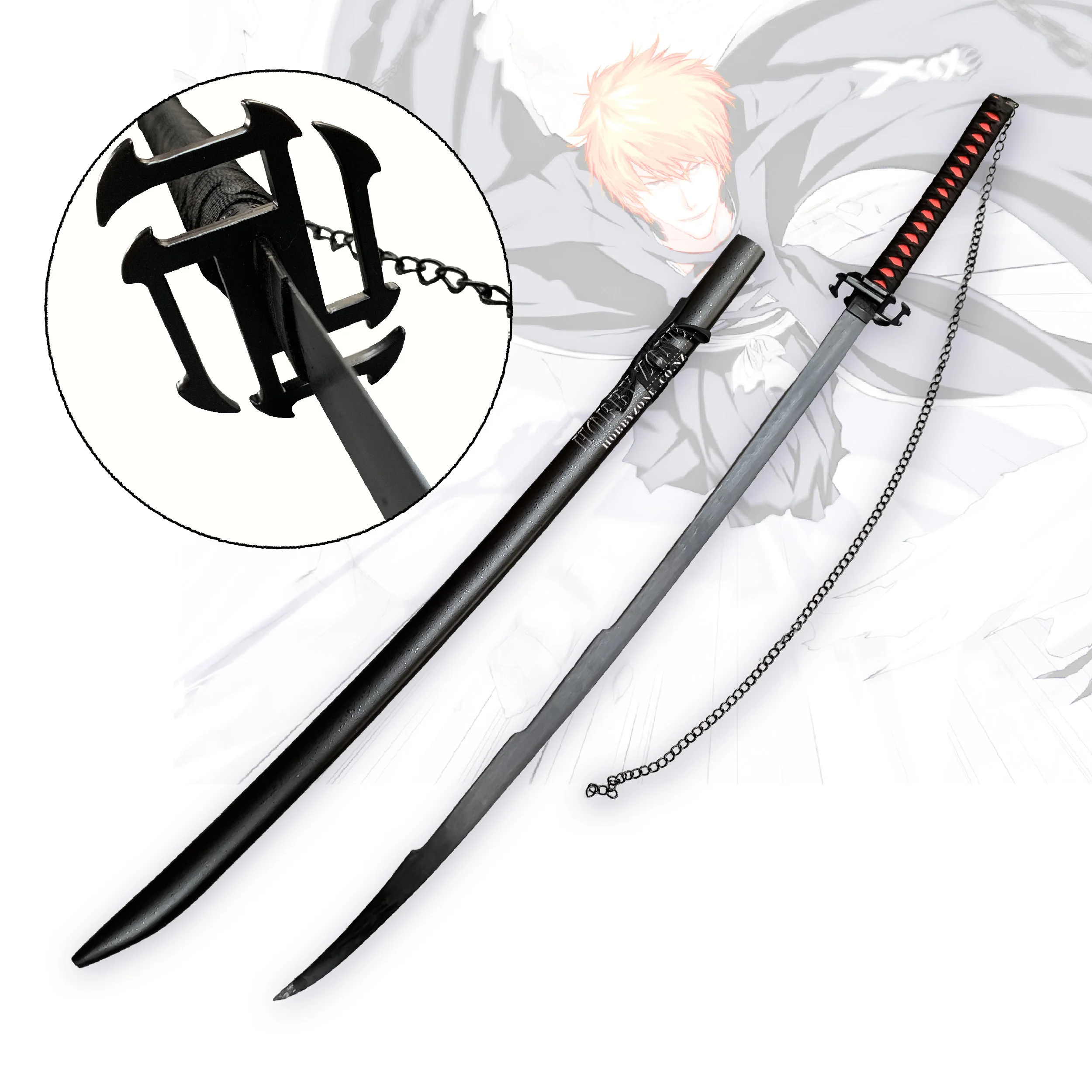 Bleach - Ichigo Kurosaki Bankai Mode - Zangetsu Long Sword 130cm