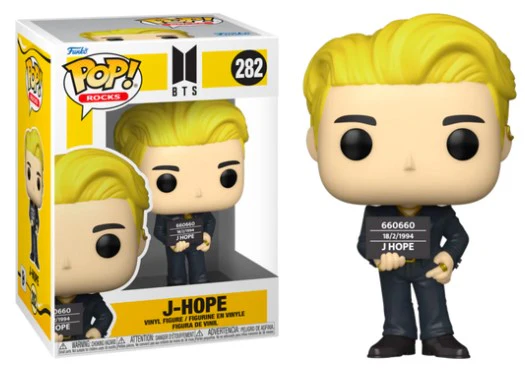 BTS – Butter Era – J-Hope in Black Suit Holding Mugshot Pop! Vinyl Figure