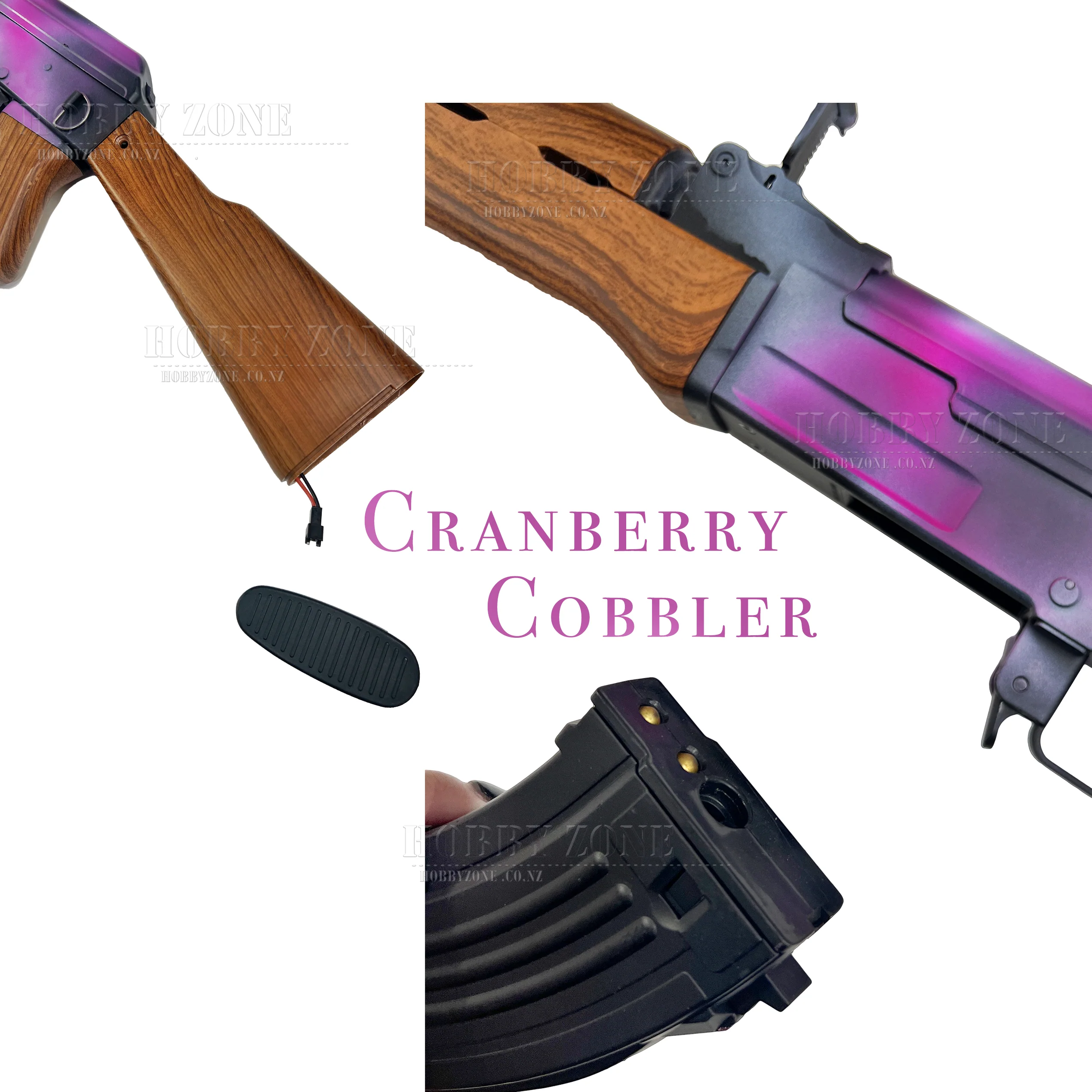 [R18+] "Cranberry Cobbler" JM Gen 11 AK47 Gel Ball Blaster [ID Check Required] - Image 3