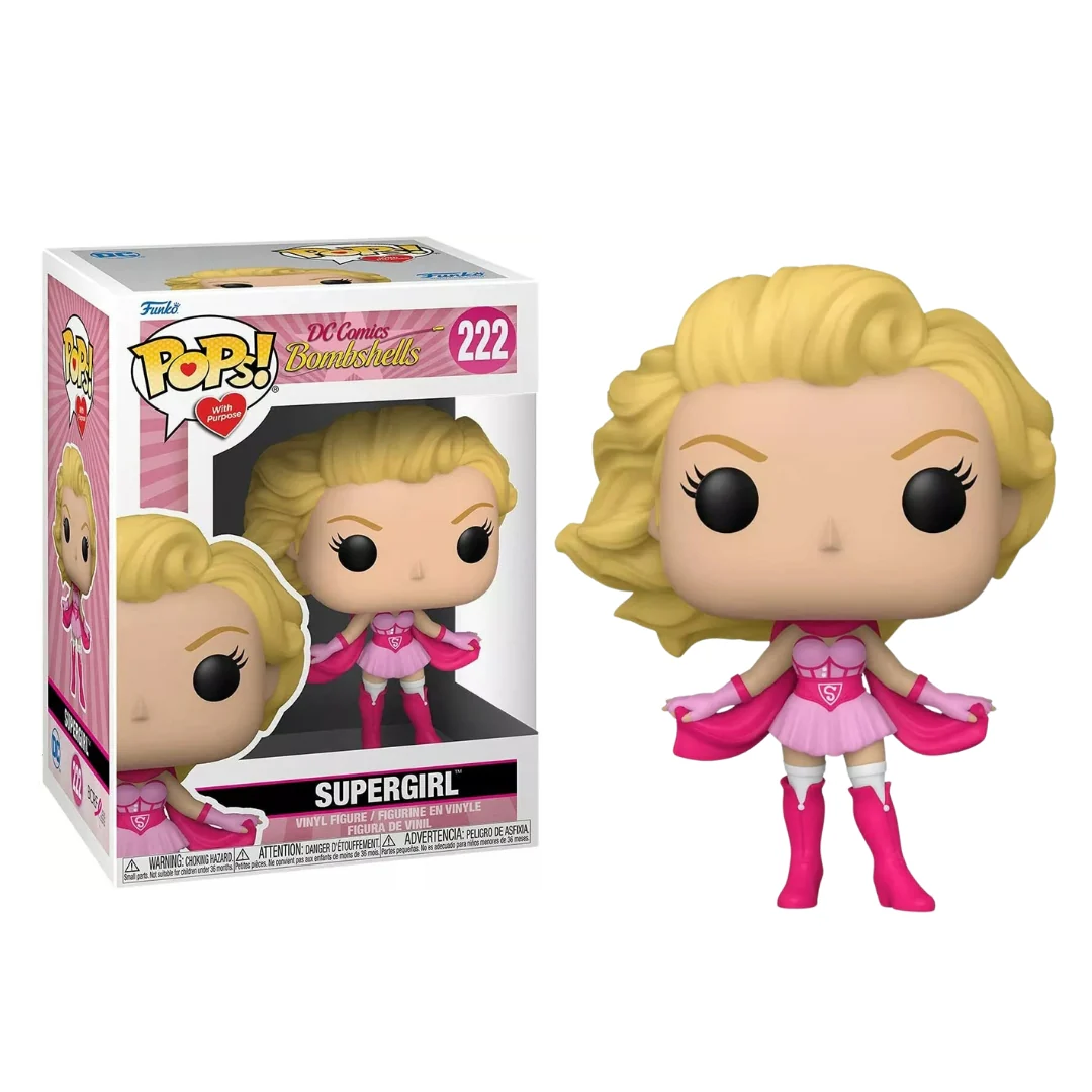 DC Bombshells – Supergirl in Pink Dress & Cape Pop! Vinyl Figure