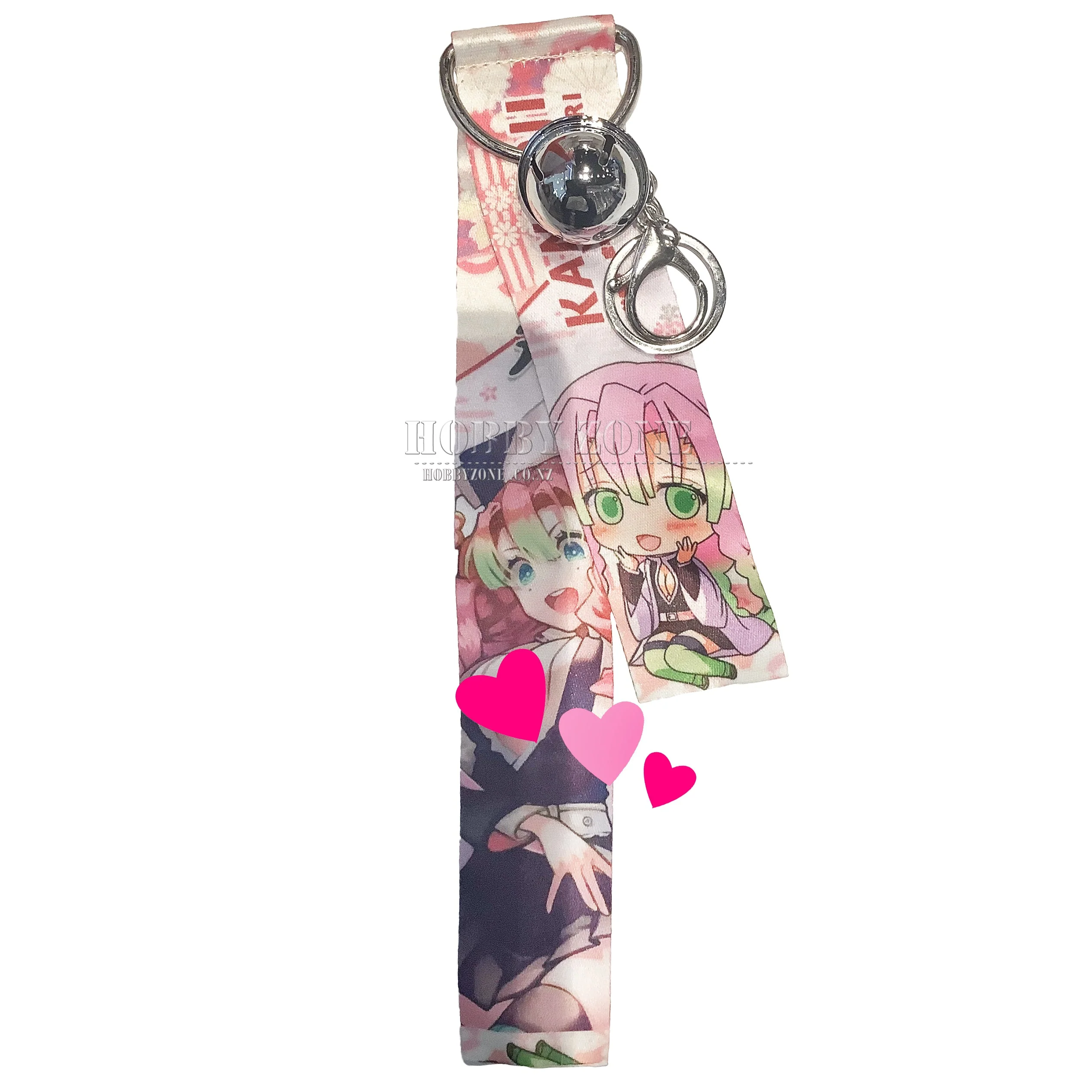 Demon Slayer Mitsuri Ribbon Keyring