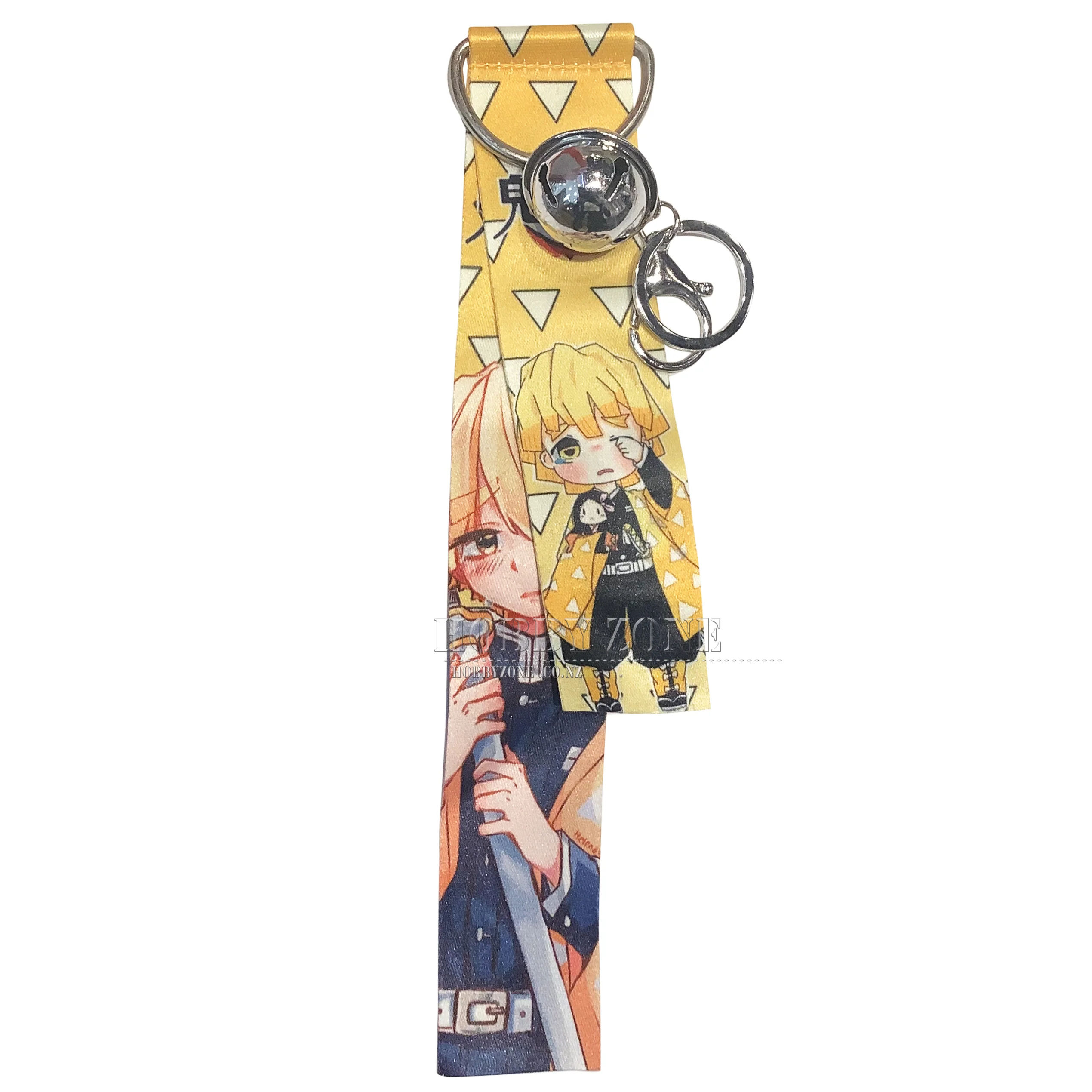 Demon Slayer Zenitsu Ribbon Keyring