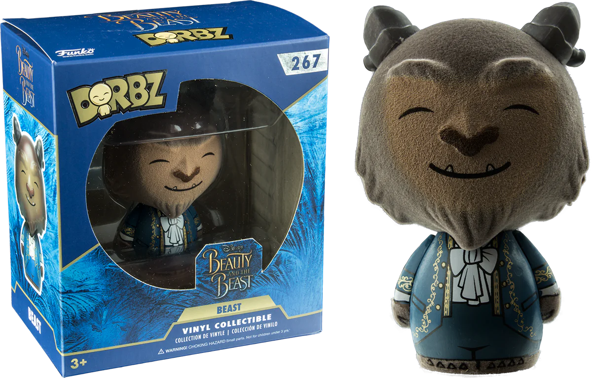 Disney Beauty and the Beast - Beast Flocked Dorbz Vinyl Figure