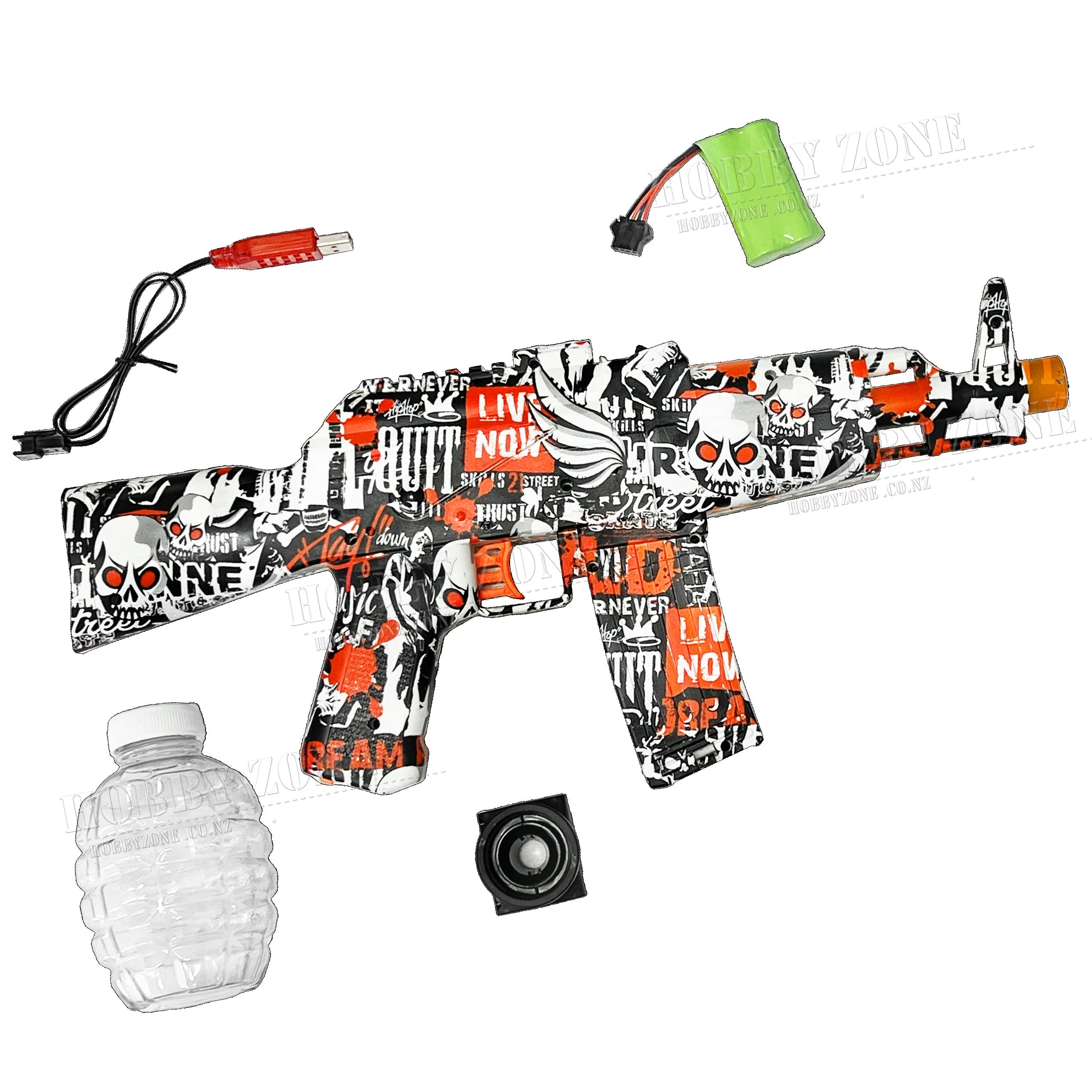 [R18+] "Dotted Dalmatian" Mini AKM Gel Ball Blaster [ID Check Required] - Image 3