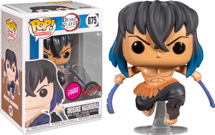 Flocked Chase Edition - Demon Slayer - Inosuke Hashibira Pop! Vinyl Figure