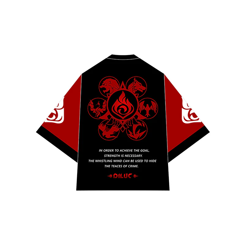 Genshin Impact Diluc Cosplay Kimono - Image 3