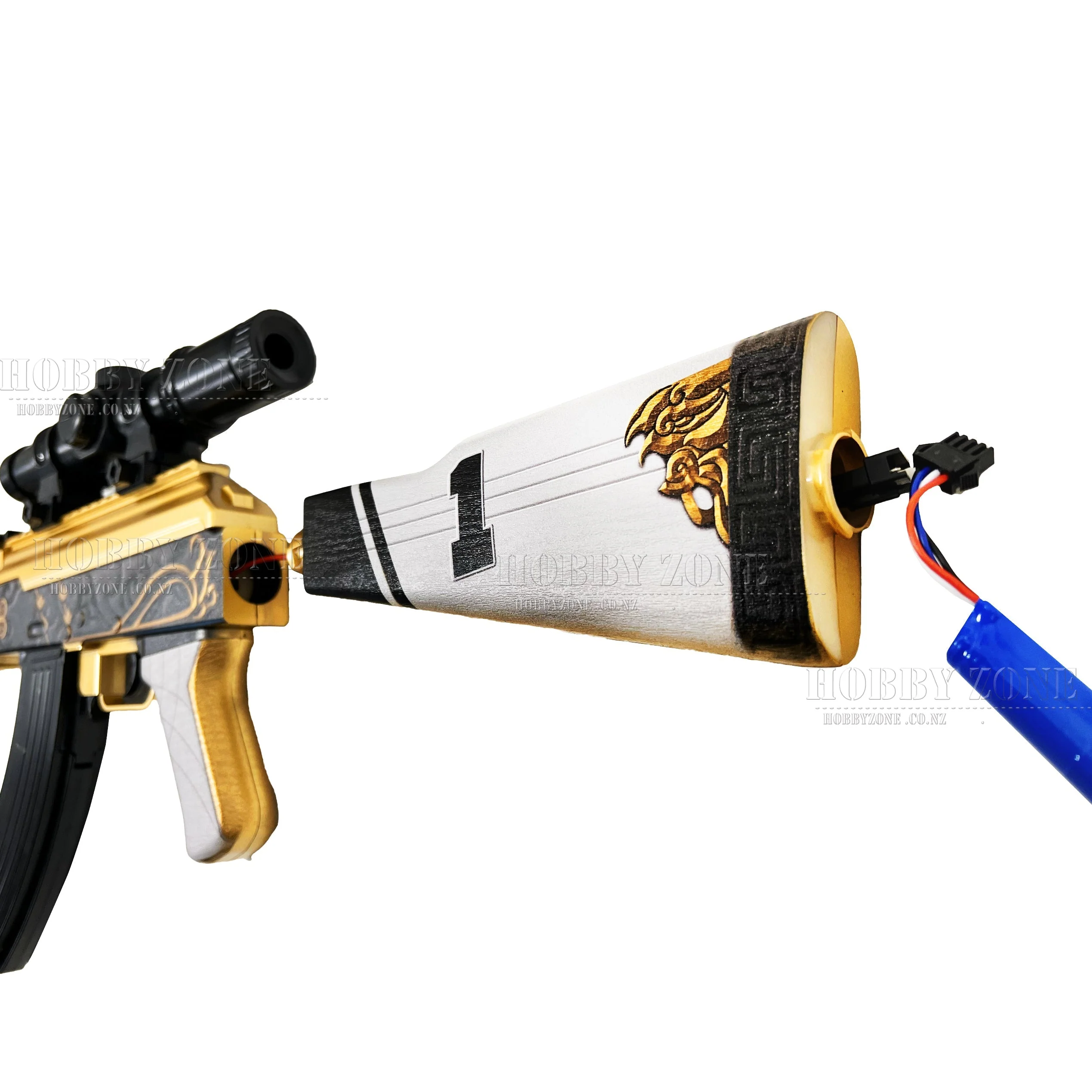 [R18+] "Golden Dynasty" AKM Gel Ball Blaster [ID Check Required] - Image 3