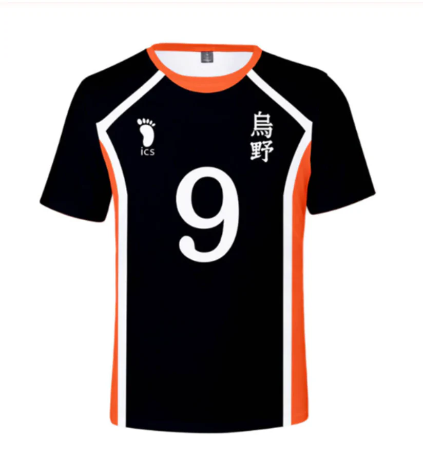 Haikyuu - Cosplay T-shirt Karasuno High School Volleyball Jersey Top - Image 3