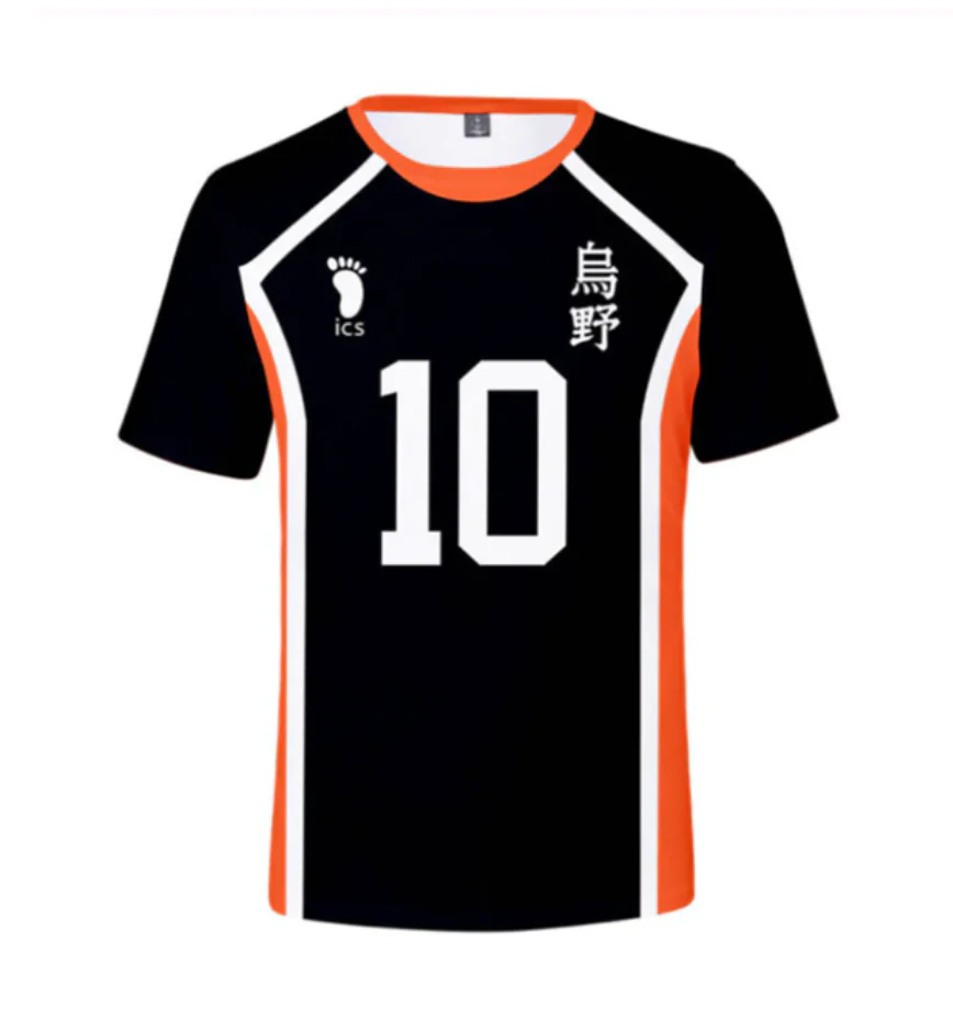 Haikyuu - Cosplay T-shirt Karasuno High School Volleyball Jersey Top - Image 4