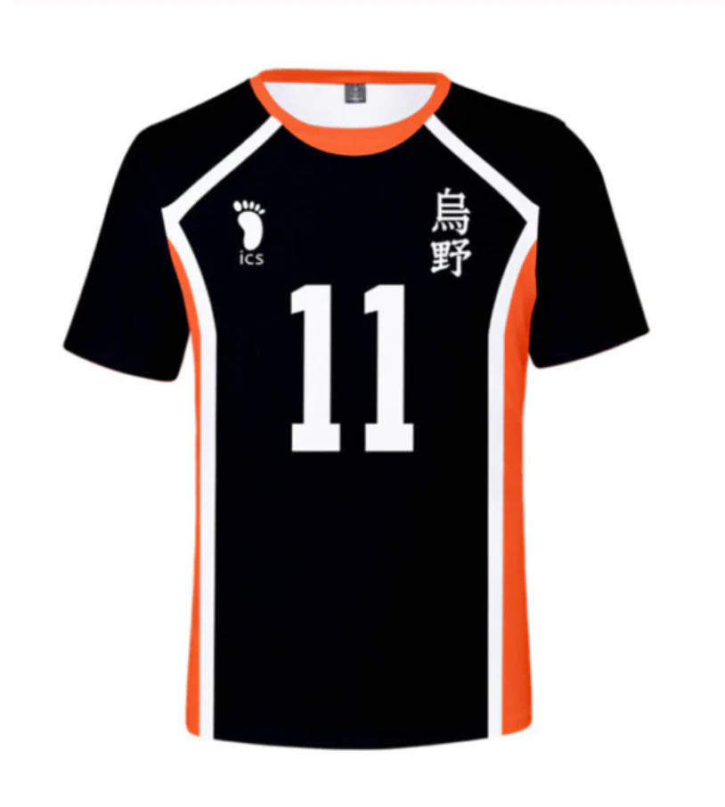 Haikyuu - Cosplay T-shirt Karasuno High School Volleyball Jersey Top - Image 5