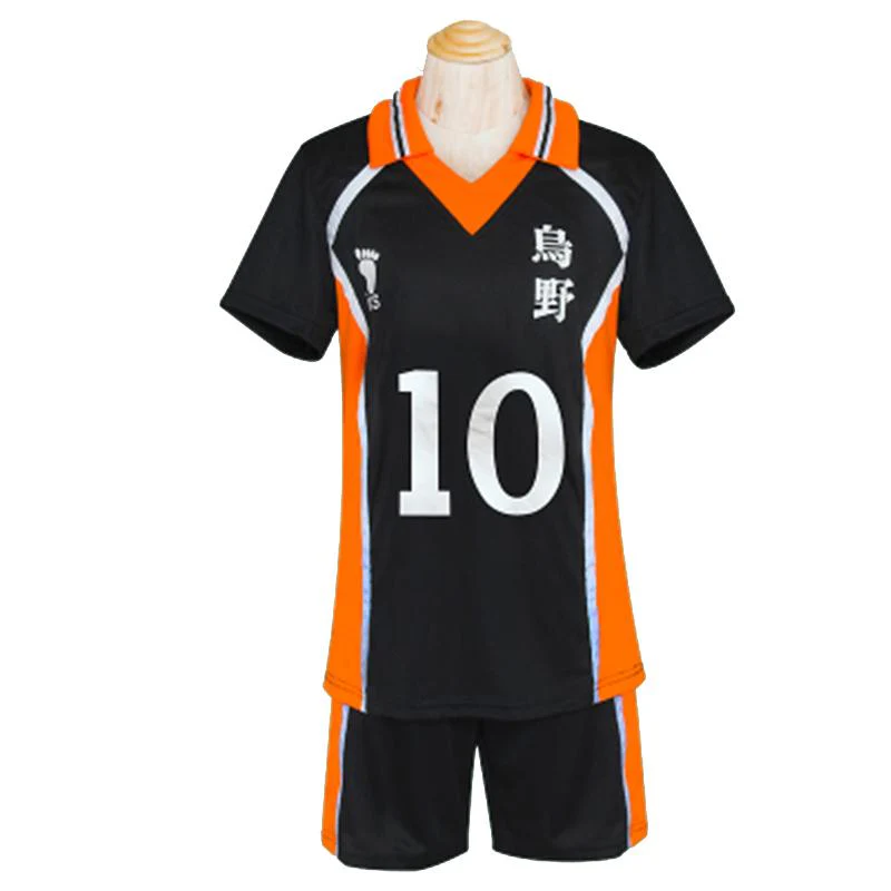 Haikyuu Uniform - Karasuno Cosplay Costume T-Shirts and Shorts Set - Image 4