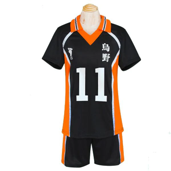 Haikyuu Uniform - Karasuno Cosplay Costume T-Shirts and Shorts Set - Image 5