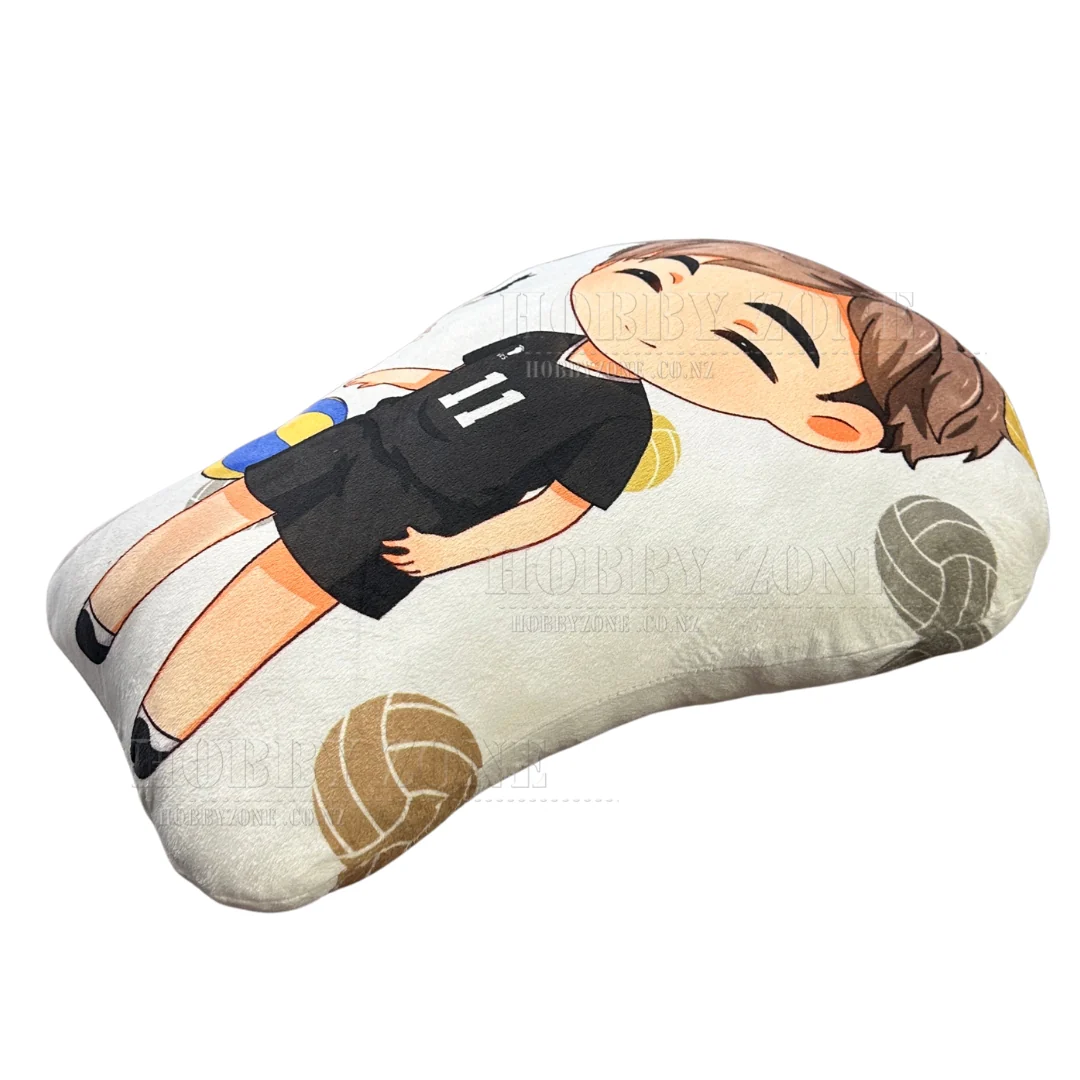 Haikyuu –  Miya Osamu with Volleyball Plush - Large Velvet Cushion - Image 2