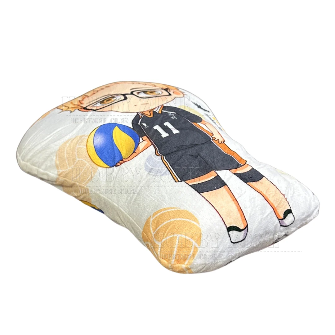 Haikyuu - Small Velvet Cushion - Tsukishima Kei in No. 11 Jersey Plush - Double Sided Pillow - Image 2