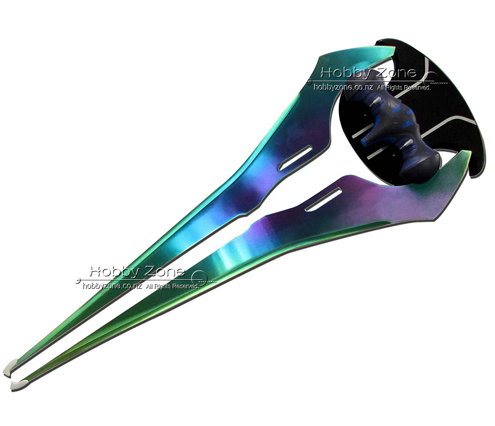 Halo Covenant Energy Sword with Display Backboard – Iridescent Titanium Colour