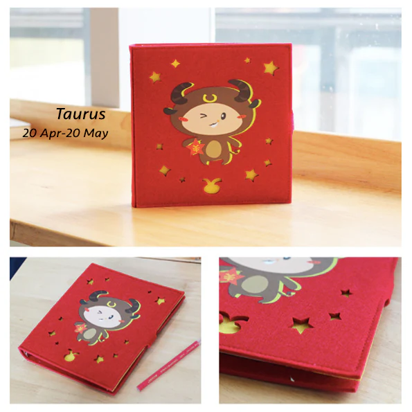 Hand Crafted 12 Horoscopes Zodiac Signs Soft Cover Notebook - Image 8