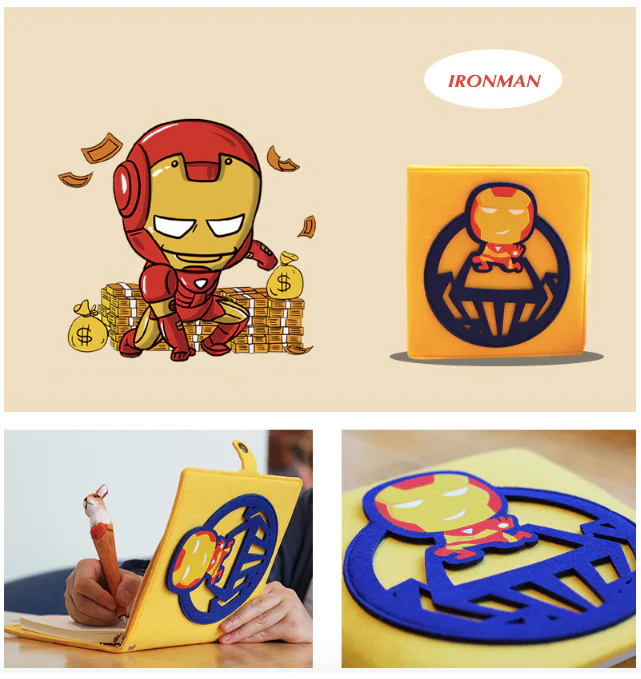 Hand Crafted Superhero Soft Cover Notebook Collection - Image 4