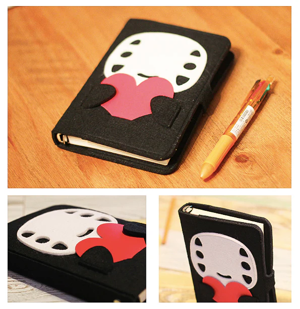 Hand Crafted Totoro No face Soft Cover Notebooks - Image 2