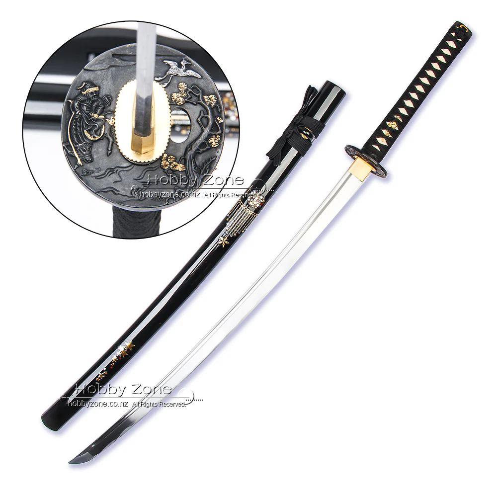 Hand Forged Full Tang Katana - Tapestry Drape of Shooting Stars - Japanese Samurai Sword No. 6B