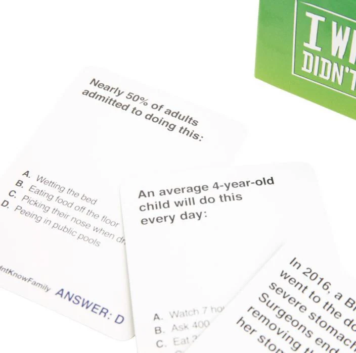 I Wish I Didn't Know! Family Edition - Card Game - Image 5