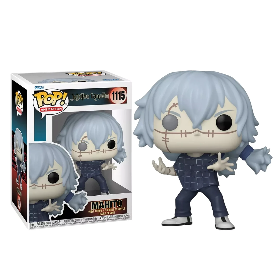 Jujutsu Kaisen – Mahito in Dark Checkered Shirt and Cursed Face Stitches Pop! Vinyl Figure