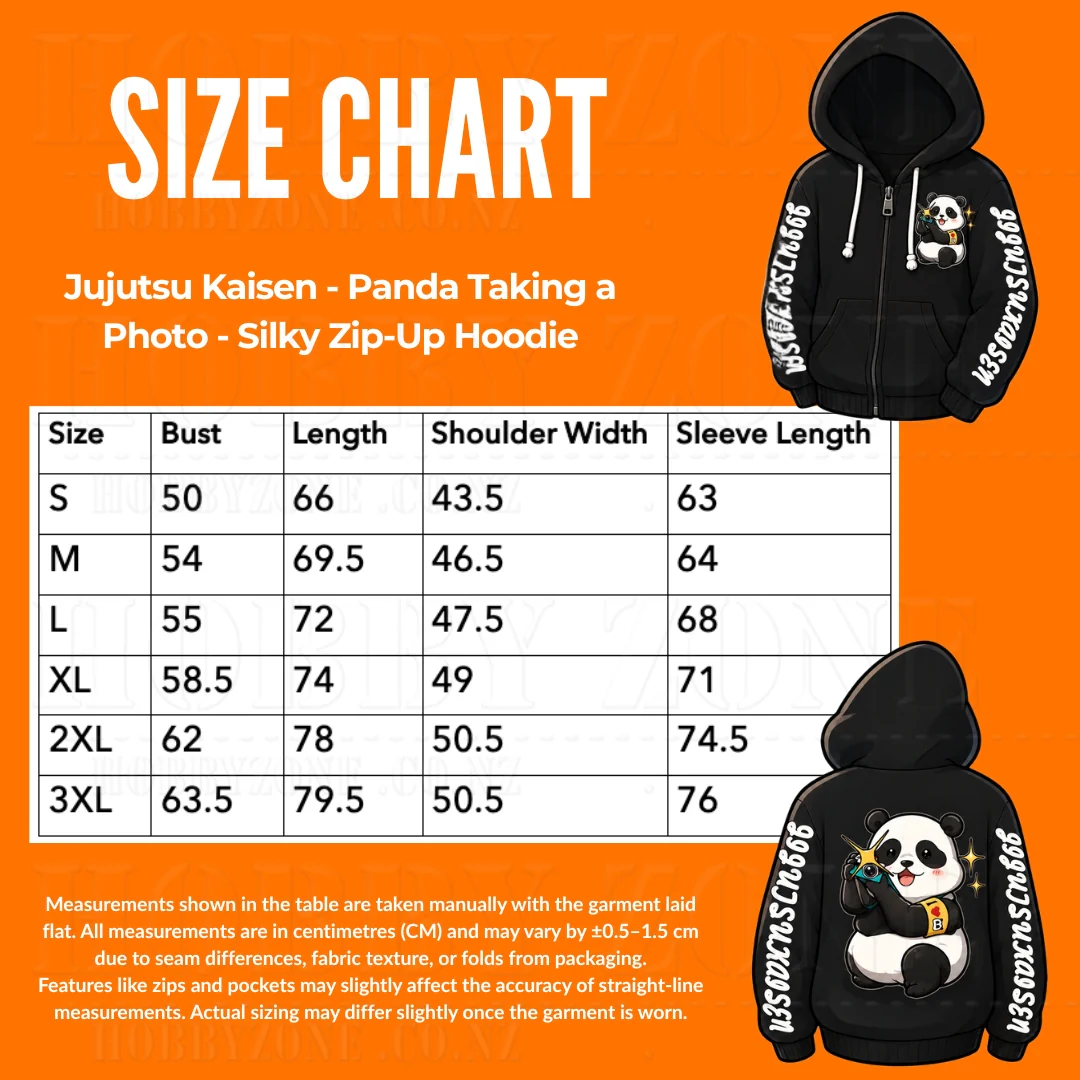 Jujutsu Kaisen - Panda Taking a Photo - Silky Zip-Up Hoodie - Image 3