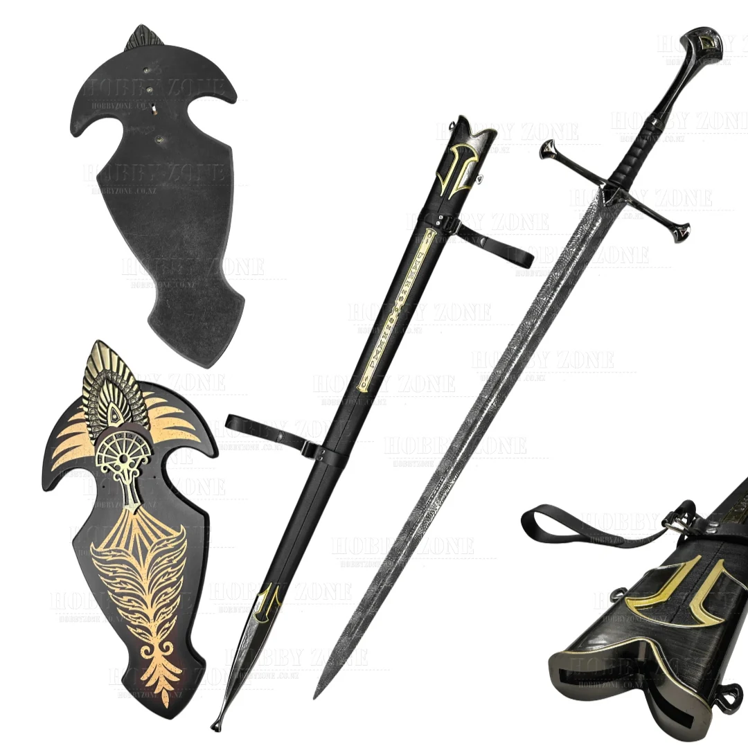 LOTR Premium Aragorn King Sword with Wall Plaque - Image 3