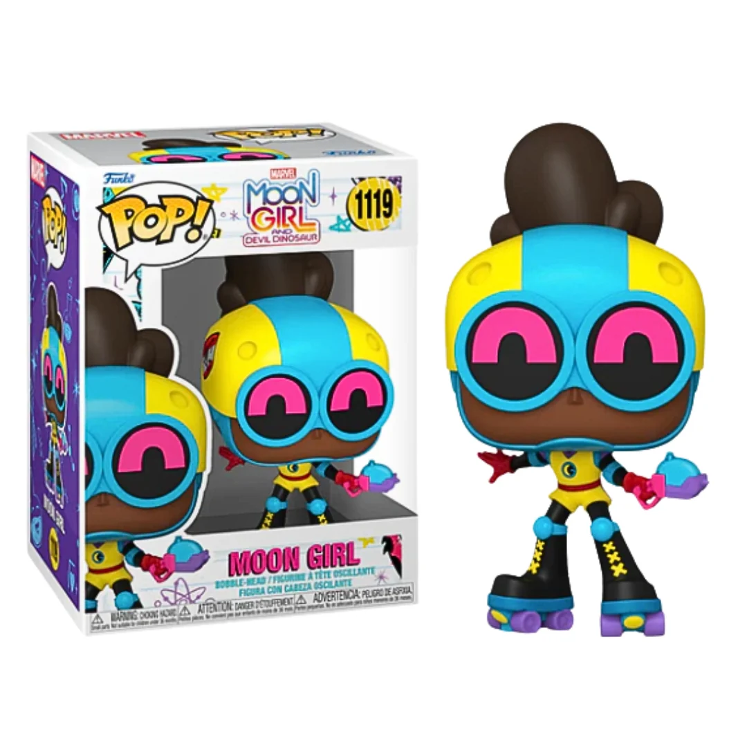 Marvel – Moon Girl in Yellow & Blue Suit with Pink Goggles on Roller Skates Pop! Vinyl Figure