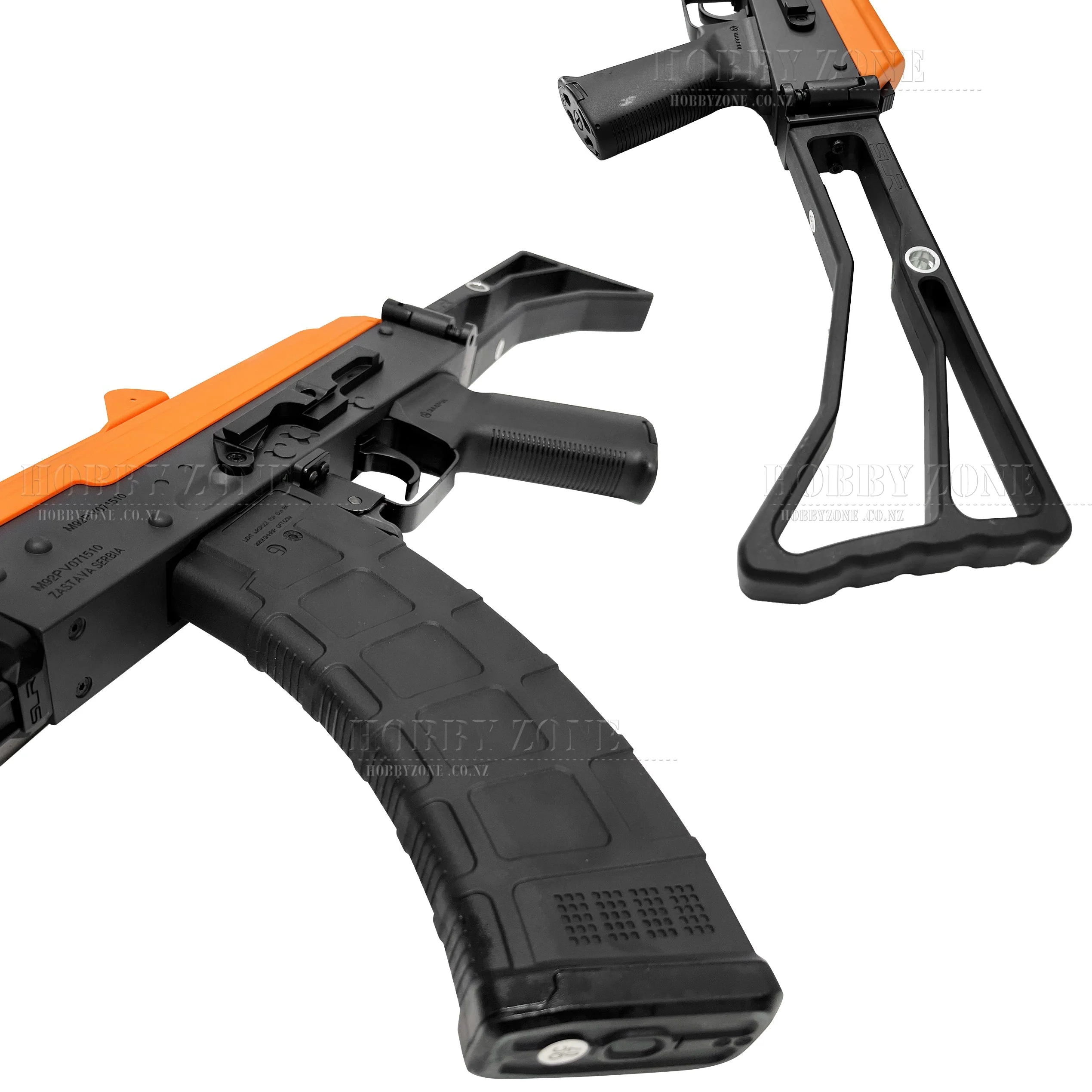 "Molten Magma" SLR AK-74U Upgraded Version Gel Ball Blaster [ID Check R18 + Requires Any One Membership: Airsoft, Paintball, or NZDA] - Image 3