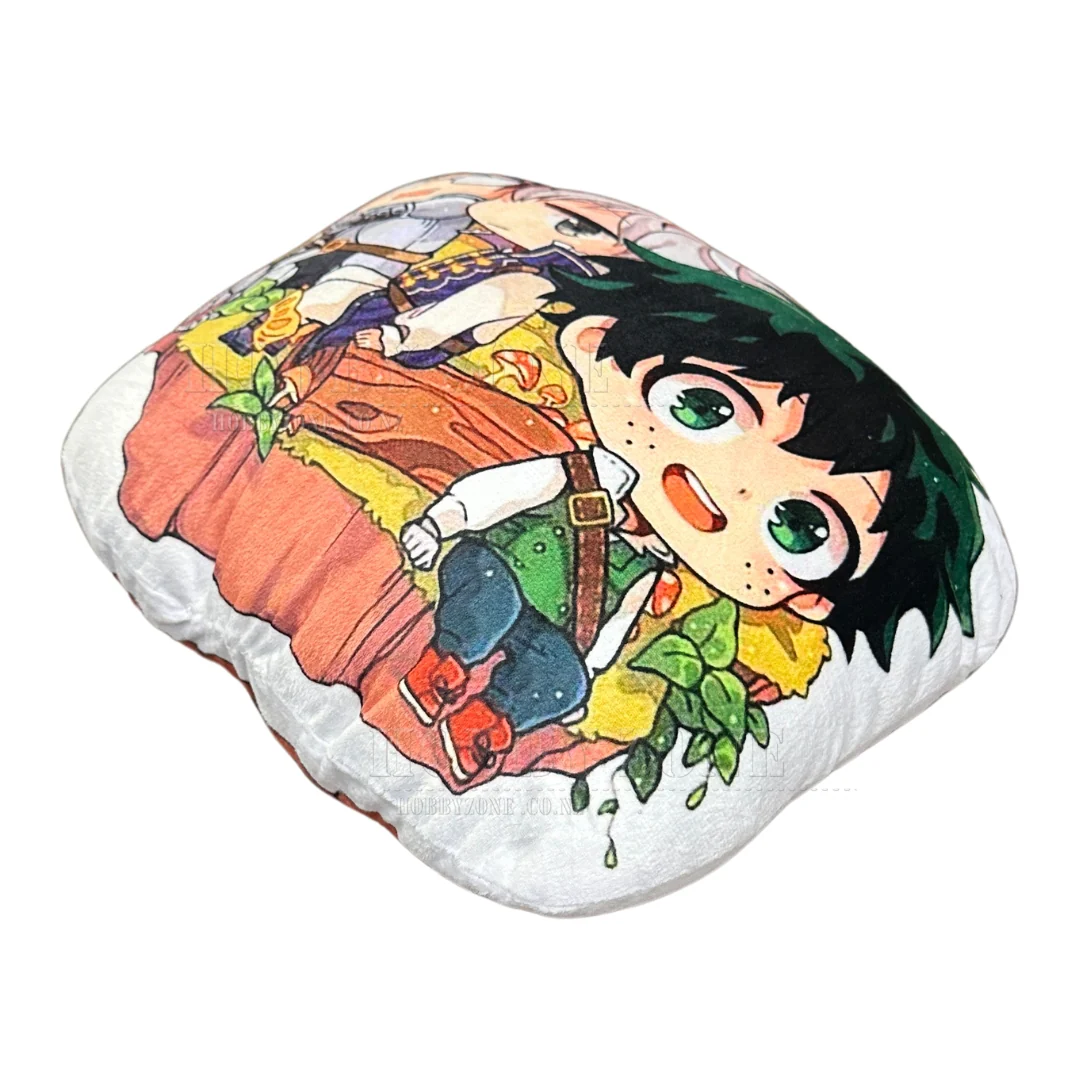 My Hero Academia - Fantasy RPG Deku, Todoroki & Iida Chibi Plush - Velvet Cushion - Image 2