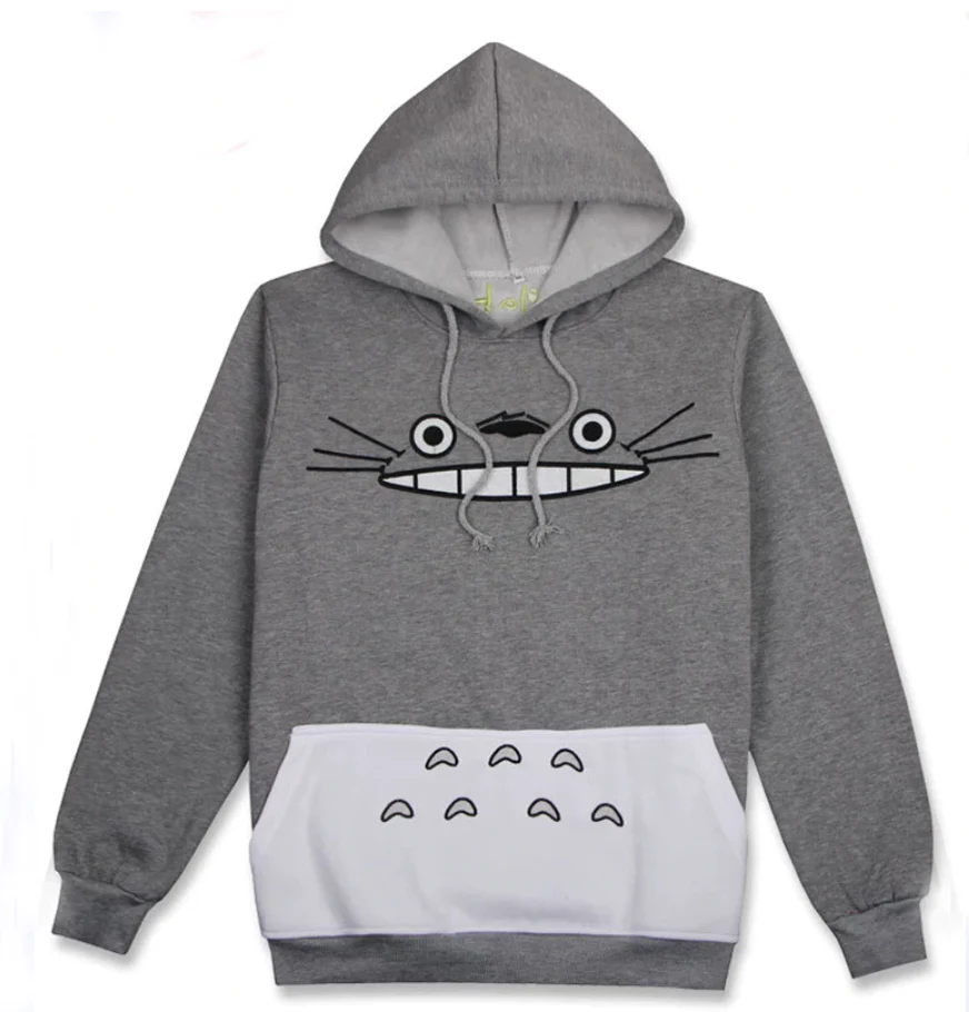 My Neighbor - Totoro Embroided Fleece Hoodie - Image 3