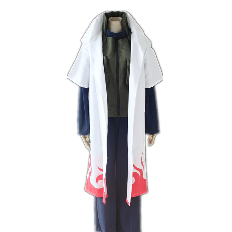 Naruto Minato Yondaime 4th Hokage Cosplay Cloak - Image 3