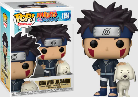 Naruto: Shippuden - Kiba with Akamaru Pop! Vinyl Figure