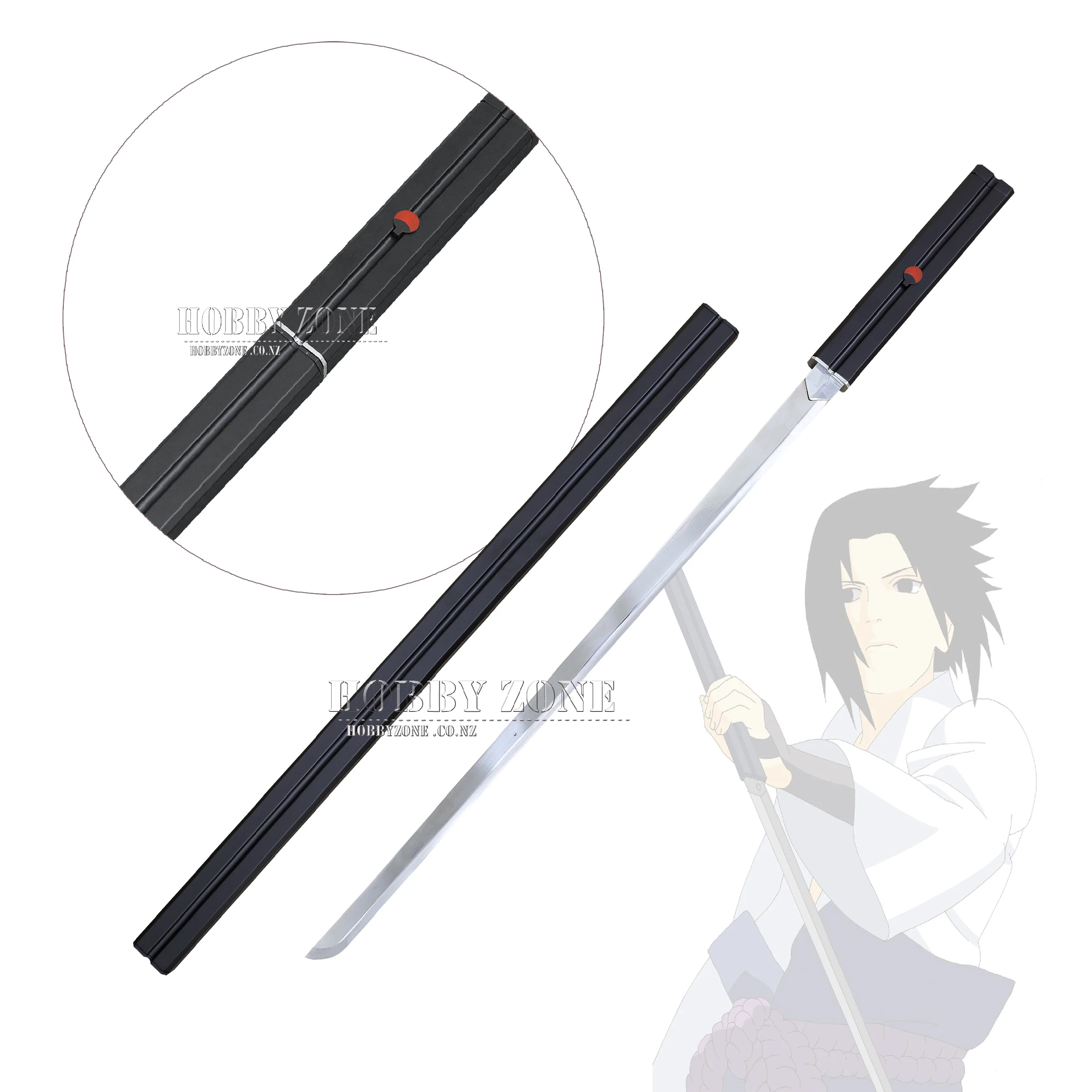Naruto Shippuden – Sasuke Uchiha Black Kusanagi Premium Sword - Metal Chokutō