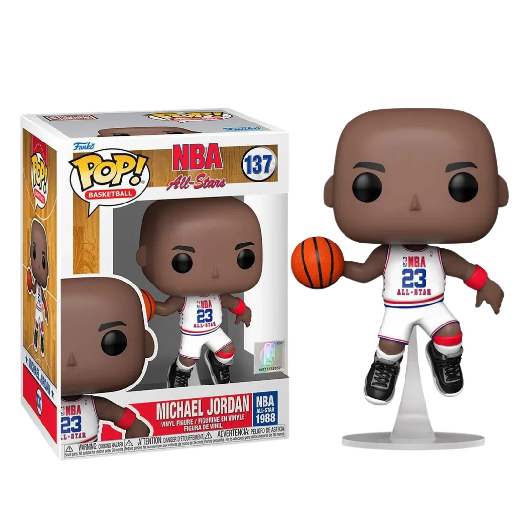 NBA – 1988 All-Star Game – Michael Jordan in White Jersey Pop! Vinyl Figure