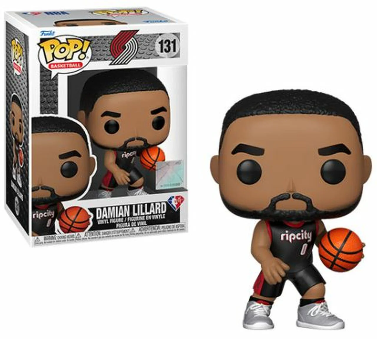 NBA: Blazers - Damian Lillard Ripcity Black Vest Pop! Vinyl Figure