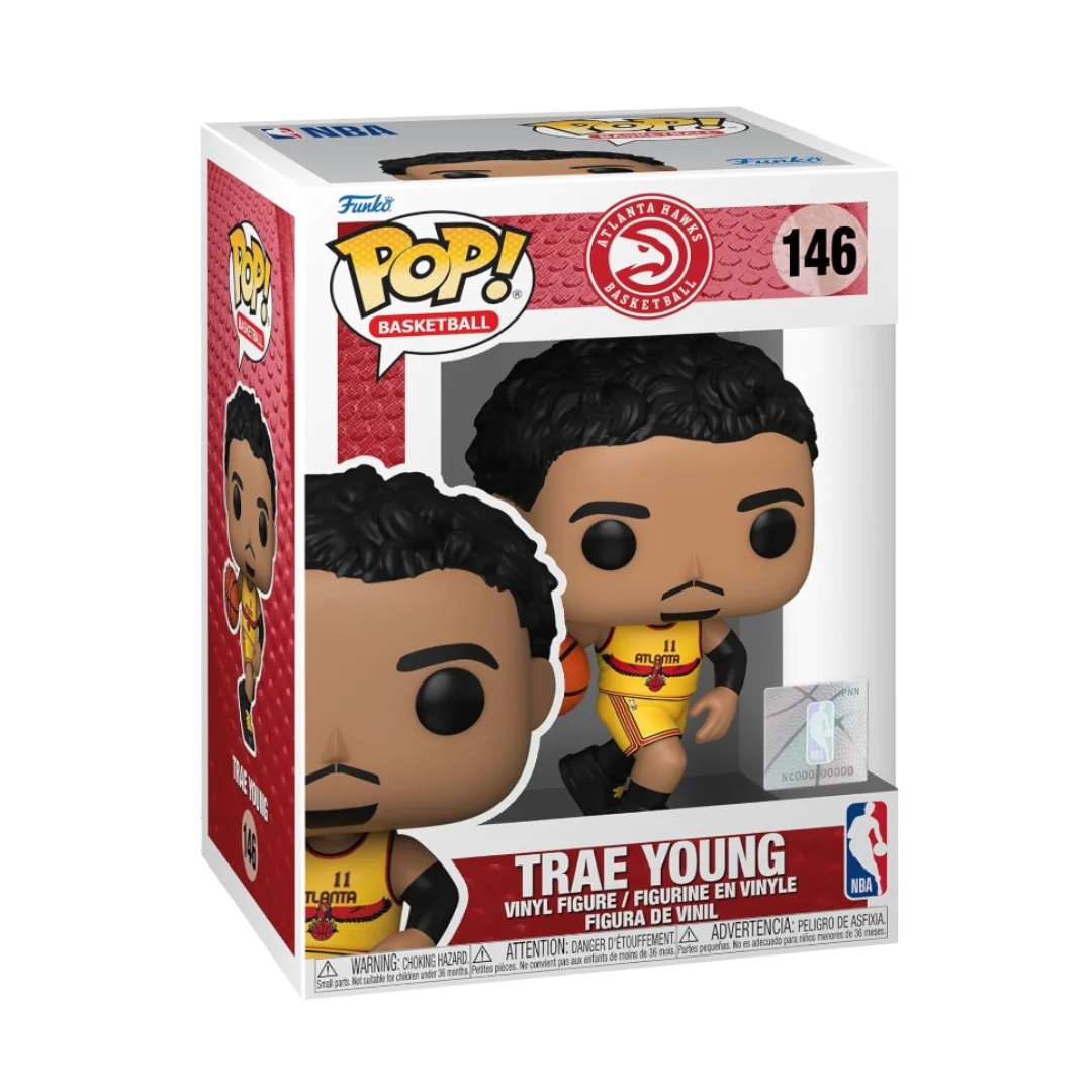 NBA - Trae Young Dribbling in Atlanta Hawks Yellow Uniform Pop! Vinyl Figure