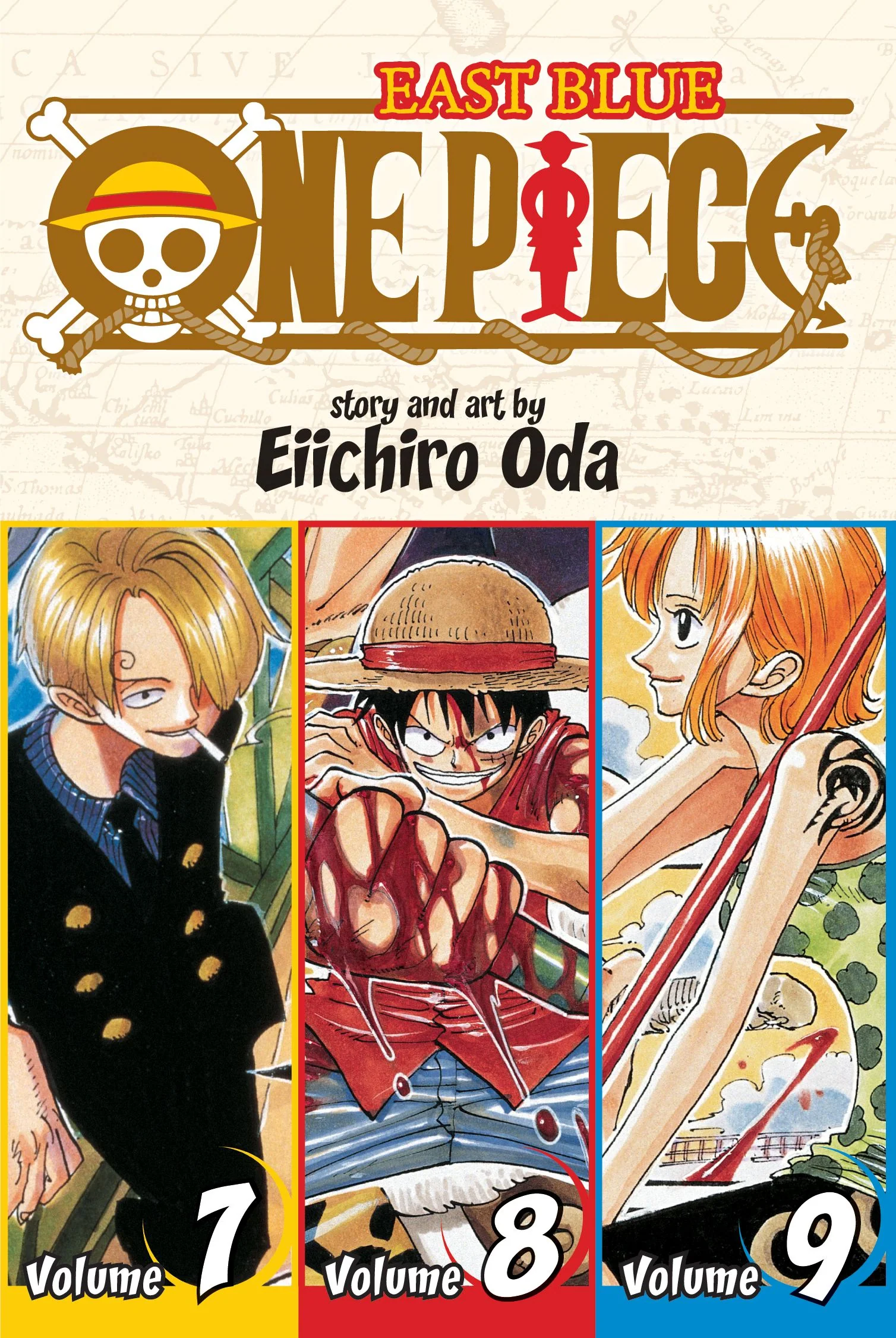 One Piece Three Volumes In One Manga - Volume 7-8-9