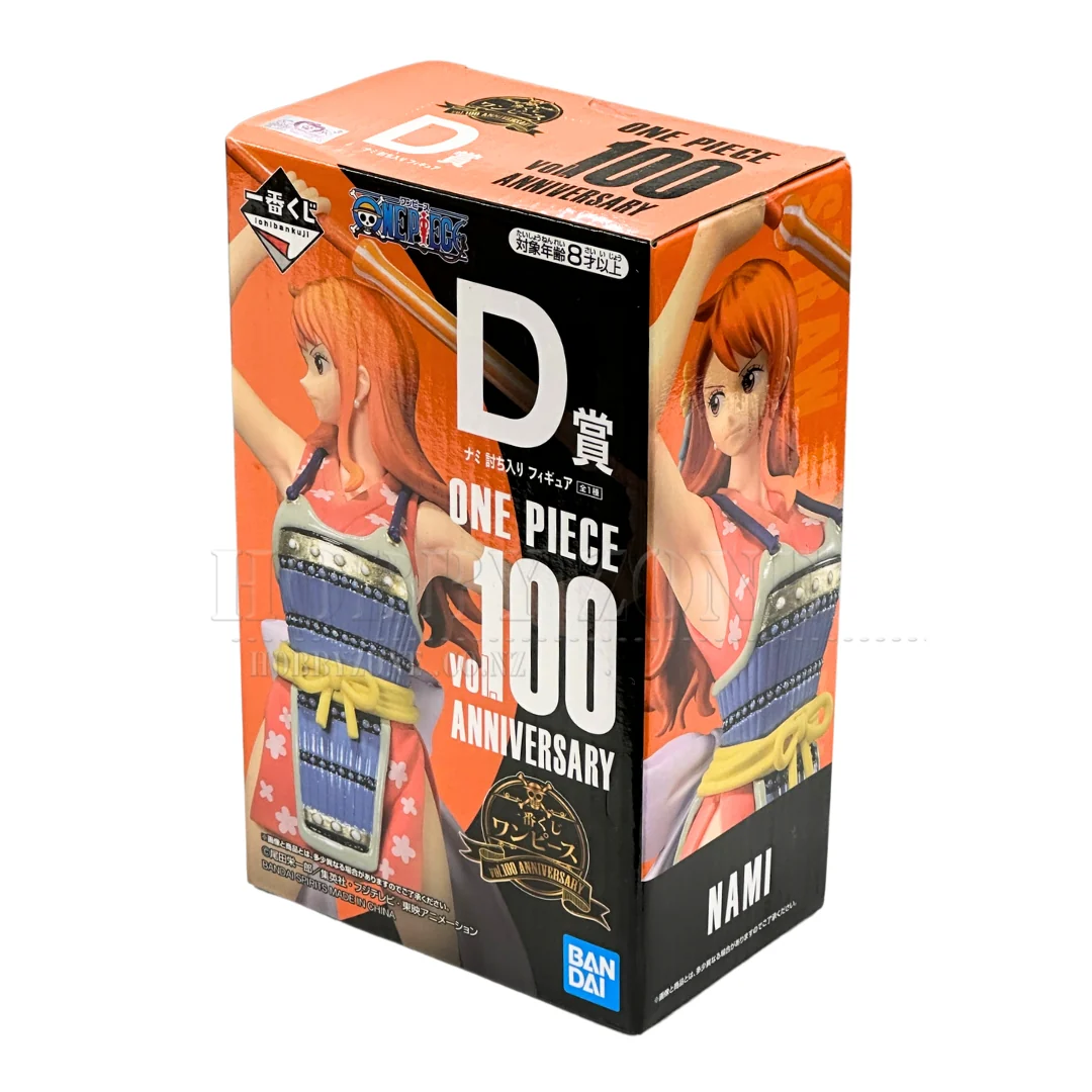 One Piece - Vol. 100 Anniversary - Nami in Floral Orange Kimono Masterlise Figurine - Ichiban Kuji Prize D