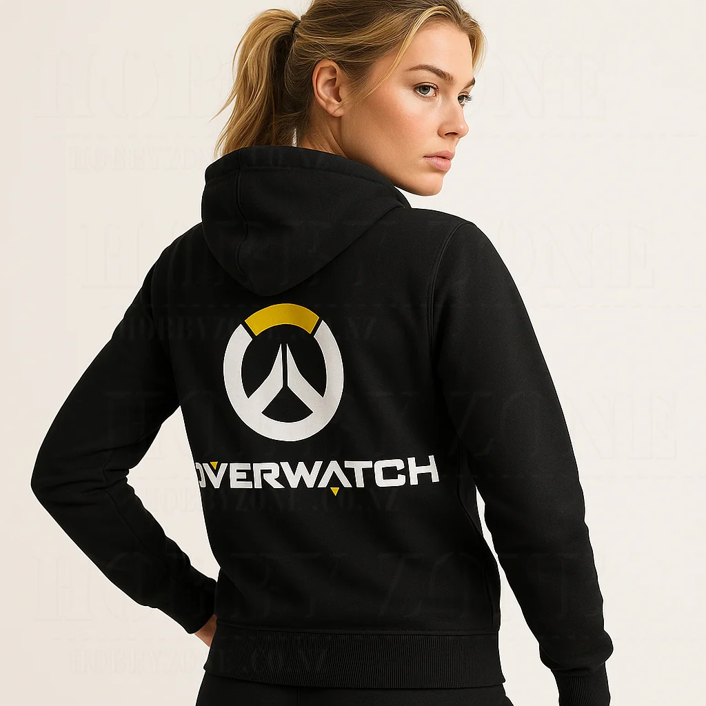Overwatch – Black Cosplay Zip-Up Hoodie - Image 3