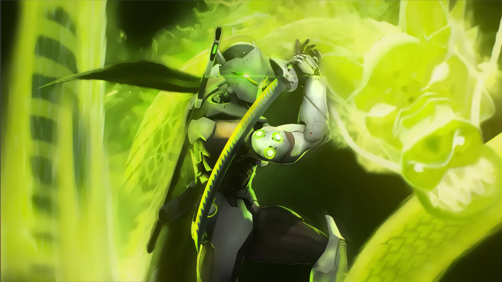 Overwatch – Genji Shimada’s Dragonblade Sword – Classic Green-Edged Replica - Image 2