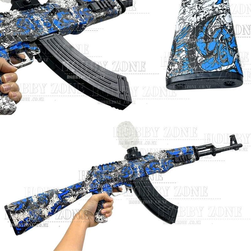 [R18+] "Baroque Blue" AK-47 Gel Ball Blaster [ID Check Required] - Image 2