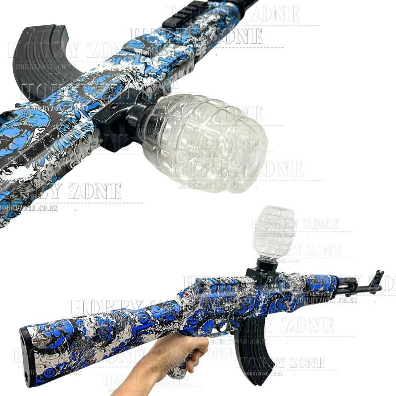 [R18+] "Baroque Blue" AK-47 Gel Ball Blaster [ID Check Required] - Image 4