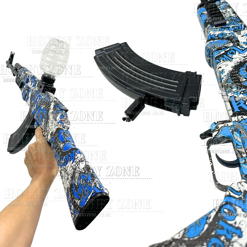 [R18+] "Baroque Blue" AK-47 Gel Ball Blaster [ID Check Required] - Image 5