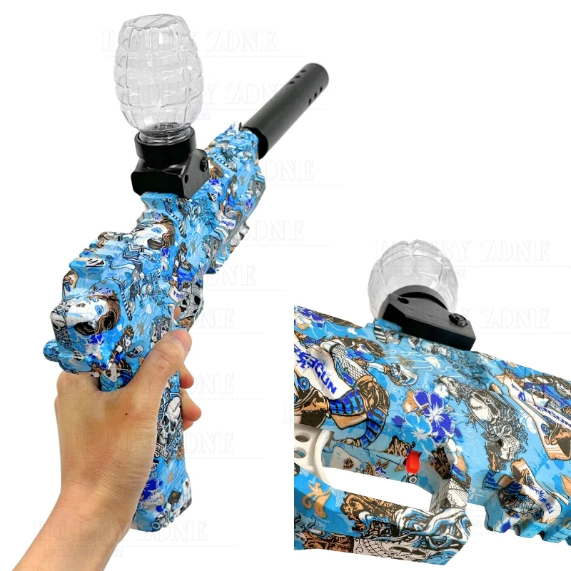 [R18+] "Blue Frosted Donut" Gecko Pistol Gel Ball Blaster [ID Check Required] - Image 2