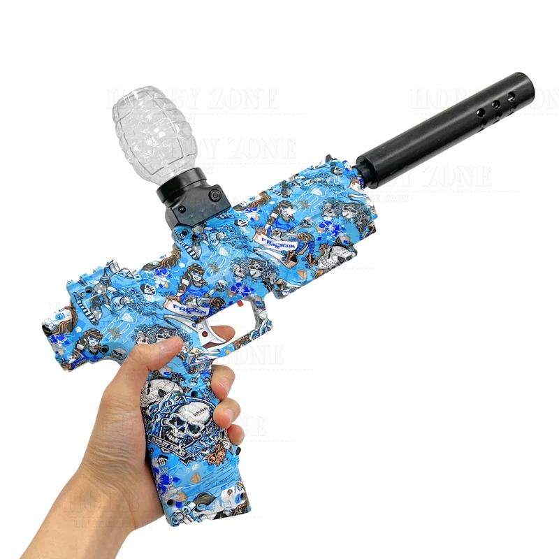[R18+] "Blue Frosted Donut" Gecko Pistol Gel Ball Blaster [ID Check Required] - Image 3